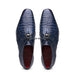 Marco Di Milano Lacio Caiman Crocodile Derby Navy