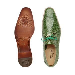 Belvedere Lago Pistachio Alligator Leather Loafer