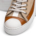 Zelli Lando Sueded Goatskin Sneakers in Taupe | Made in Italy