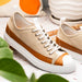 Zelli Lando Sueded Goatskin Sneakers in Taupe | Made in Italy