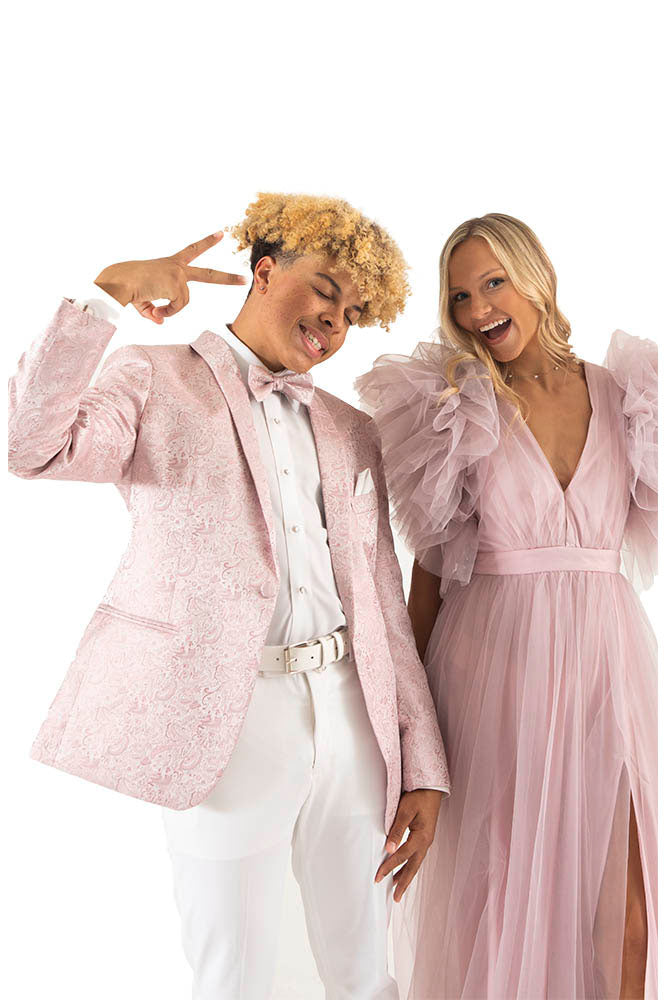 "Aries" Quartz Paisley Shawl Tuxedo Jacket (Separates)