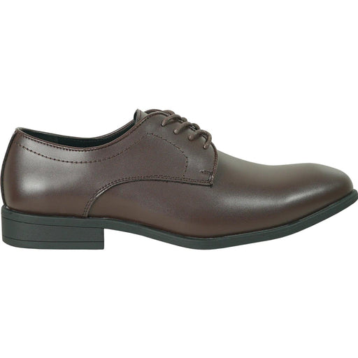 Leather

Bravo Leather Men's Round Toe Dress Oxfords in Dark Brown - USA Men's Outlet