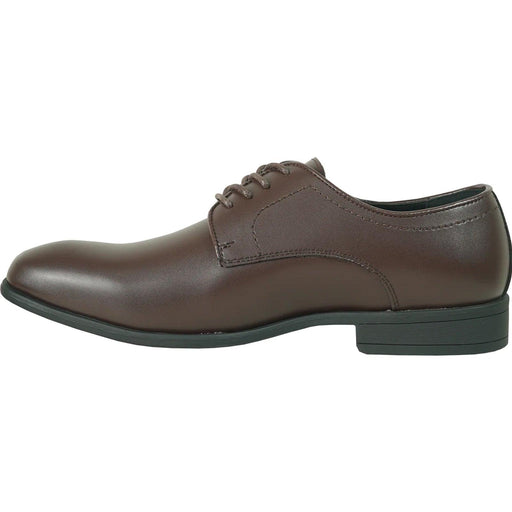 Leather

Bravo Leather Men's Round Toe Dress Oxfords in Dark Brown - USA Men's Outlet