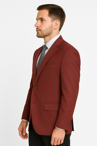 Vinci Burgundy Club Blazer