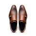 Zelli Legerra Calfskin Double Monkstrap Shoes Brown (55-103-BRN)