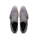 Zelli Legerra Contemporary Goat Suede Monk Strap Shoes in Grey