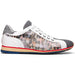 Zelli Leo Sueded Italian Goatskin Sneakers Grey Multi (66-250-GRY)