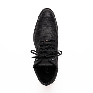 Marco Di Milano Leoni Oil Black Leather Dress Shoe