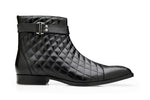Belvedere Libero Black Genuine Ostrich Leather Shoe