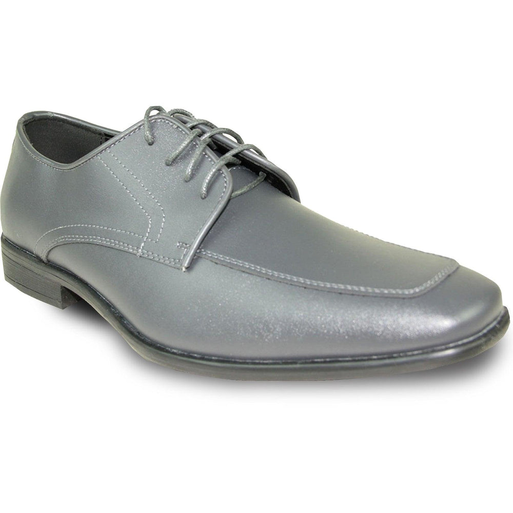 "Light Grey Allure Men's Elegant Oxford Lace-Up Dress & Tuxedo Shoes" - USA Men's Outlet