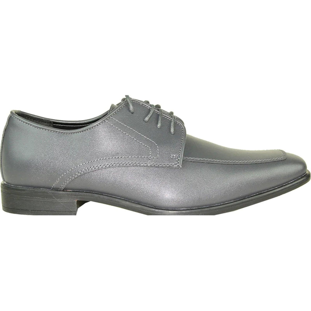 "Light Grey Allure Men's Elegant Oxford Lace-Up Dress & Tuxedo Shoes" - USA Men's Outlet