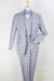 "Light Grey Windowpane Apollo King Merino Wool Vested Suit" - USA Men's Outlet