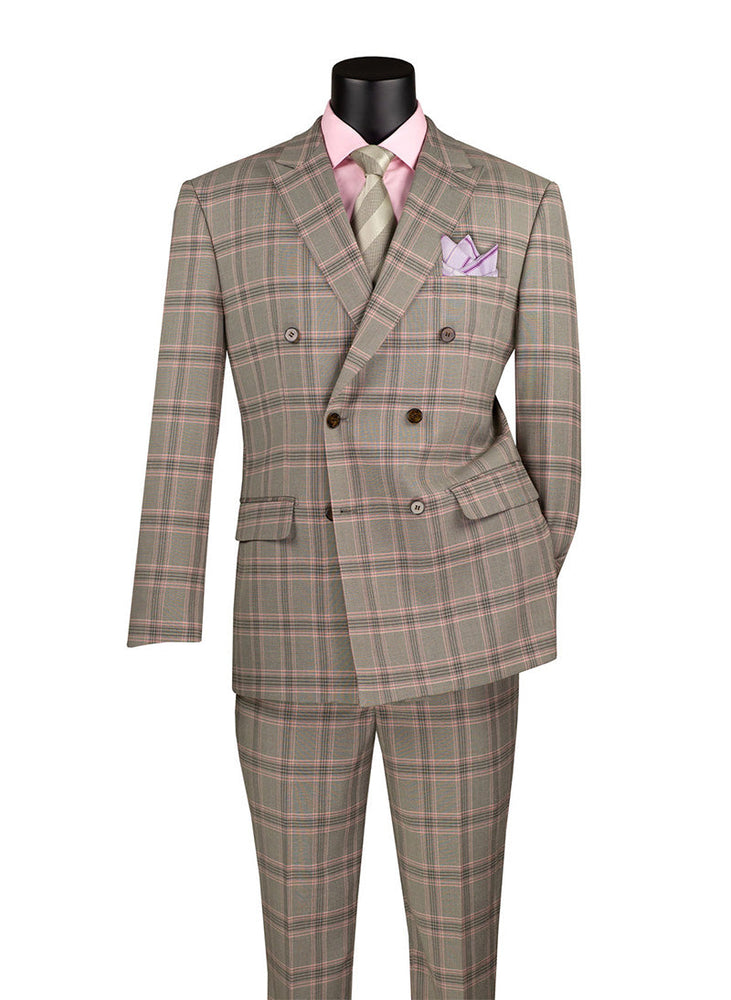 light-taupe-modern-fit-double-breasted-glen-plaid-peak-lapel-2-piece-suit