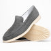 Zelli Livorno Casual Sueded Goatskin Slip-On Loafer in Grey
