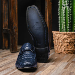 Los Altos Caiman Bit Loafers Navy