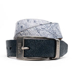 Marco_Di_Milano Lucca Belt Newspaper Black Leather Shoe