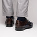 Marco Di Milano Luciano - Navy Brown Leather Loafer
