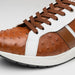 Marco Di Milano Lyon II: Brandy & White Leather Dress Shoe