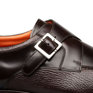 Mezlan Pego Deerskin Monk Strap Brown (21158)