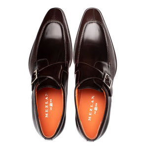 Mezlan Pego Deerskin Monk Strap Brown (21158)