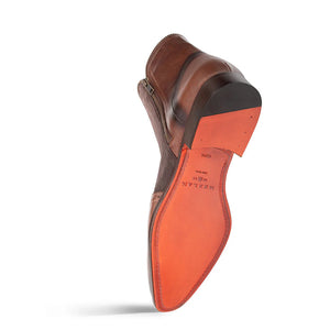 Mezlan Camilleri Calf / Suede Zip Boot Brown (21343)