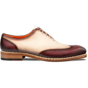 Mezlan Almagro Two-Tone Oxford Red / Bone (21592)