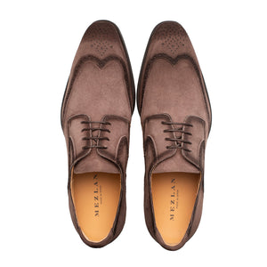 Mezlan Benante Suede Wingtip Derby - Luxury Men's Shoes