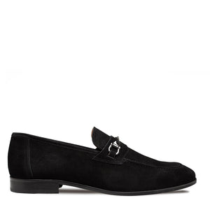 Mezlan Bracco Suede Loafer - Ornament Detail
