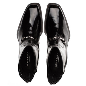 Mezlan Buscemi Hi-Shine Ornament Boot - Luxury Leather Dress Boot