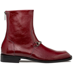 Mezlan Buscemi Hi-Shine Ornament Boot Burgundy (21739)