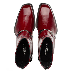 Mezlan Buscemi Hi-Shine Ornament Boot Burgundy (21739)