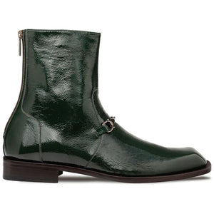 Mezlan Buscemi Hi-Shine Ornament Boot Green (21739)