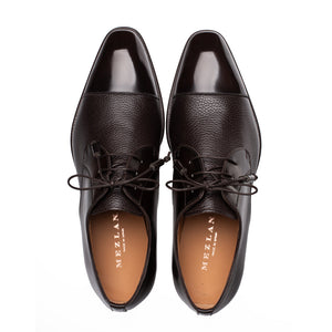 Mezlan Capello Hi-Shine Calf Derby - Luxury Men's Dress Shoe