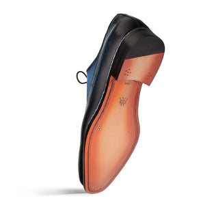 Mezlan Bowery Derby: Calf & Deer Leather Luxury Shoes