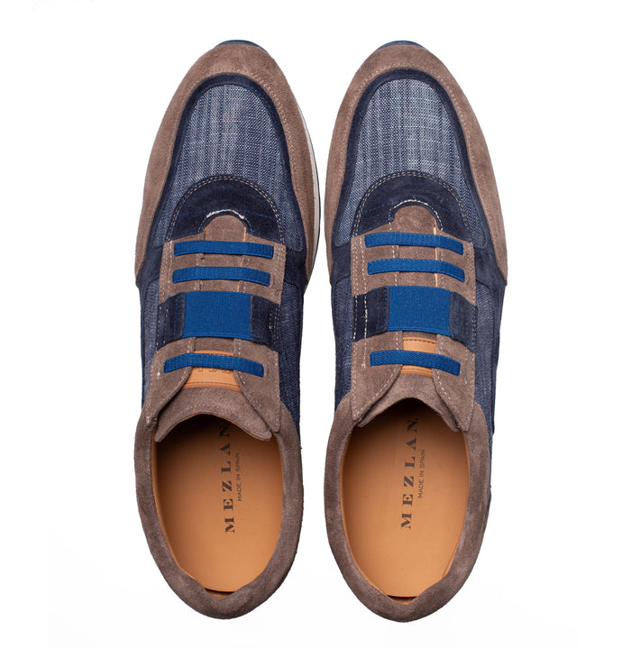 Caleta Suede/Linen Sneaker