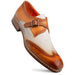Mezlan Blanes: Luxury Leather Spectator Monk Strap