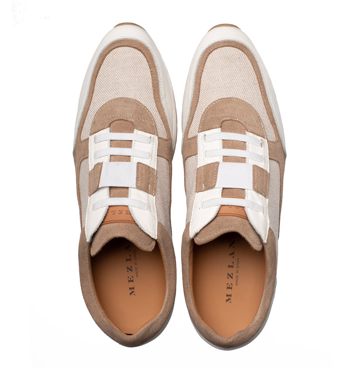 Mezlan Riumar: Luxury Suede & Linen Sneakers - [Color, if known]