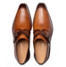 Mezlan Plain Toe Monk Strap Dress Shoe | Luxury Leather