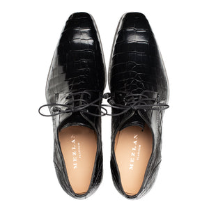 Mezlan Dandy Alligator Lace-Up - Luxury Men's Dress Shoe