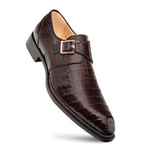 Mezlan Gigolo Crocodile Monk Strap