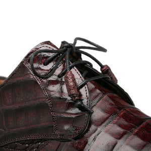 Mezlan Cratos Crocodile Derby - Luxury Leather Dress Shoe