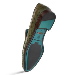 Mezlan Menor Ostrich Slip-On: Luxury Cognac Loafers