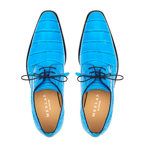 Mezlan Alligator Derby: Luxury Plain Toe Shoes