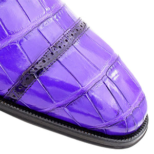 Mezlan Alligator Cap Toe Lace-Up Shoe