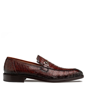 Mezlan Rhodas Croc Ornament Slip-On - Luxury Leather Loafer