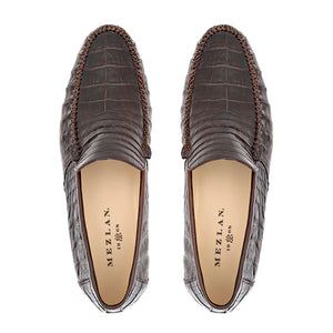 Mezlan Crocodile Moccasin - Luxury Exotic Leather Loafer