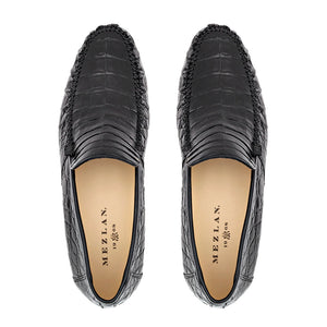Mezlan Crocodile Moccasin - Luxury Exotic Leather Loafer