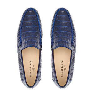 Mezlan Crocodile Moccasin - Luxury Exotic Leather Loafer