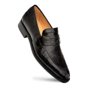 Mezlan Piccolo Alligator Penny Loafer - Luxury Menswear