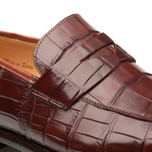 Mezlan Piccolo Alligator Penny Loafer - Luxury Menswear